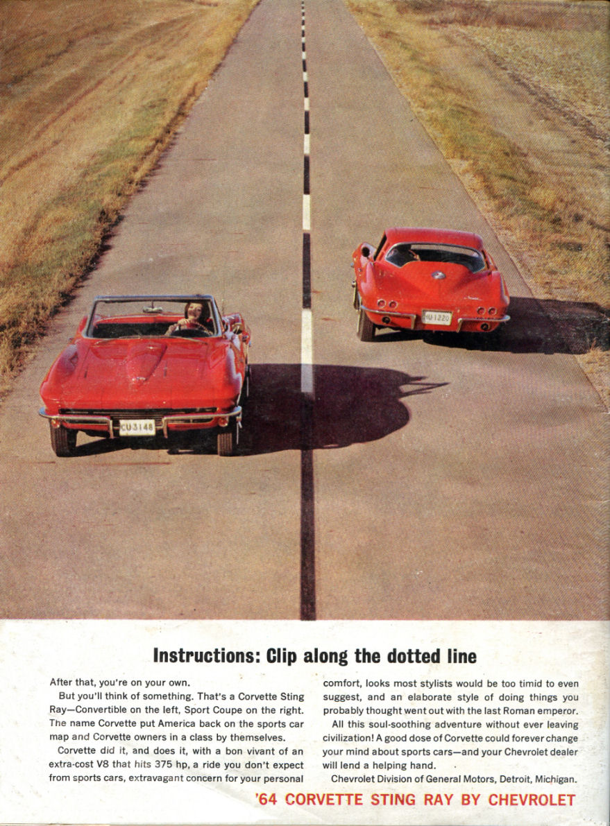 1964 Chevrolet Corvette Advertising